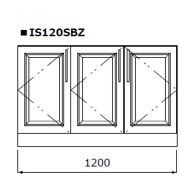 IS120SBZ　洗面器キャビネット
